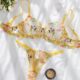 Foreign trade cross-border Europe and America Amazon explosive flower embroidery bra suit underwear suit XS-XXL wholesale