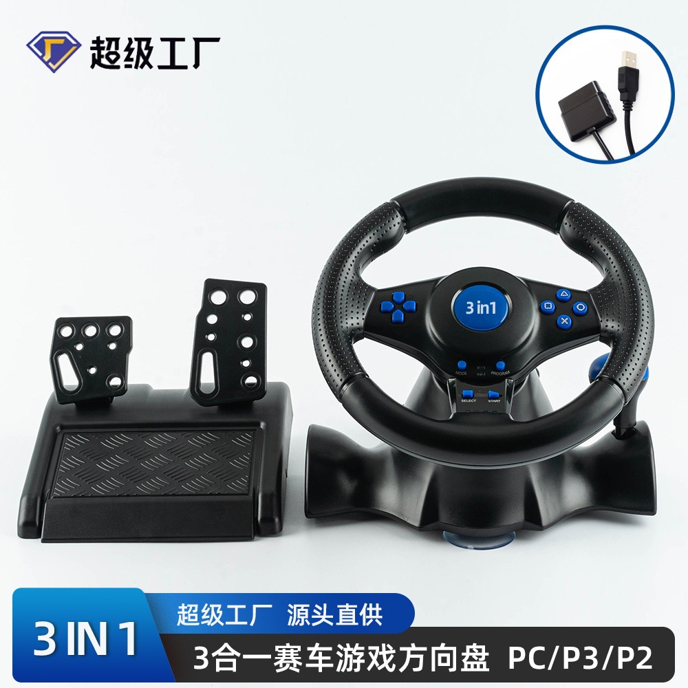 Racing game steering wheel controller for Switch/Xbox/PS4/PS2/PS3/PC