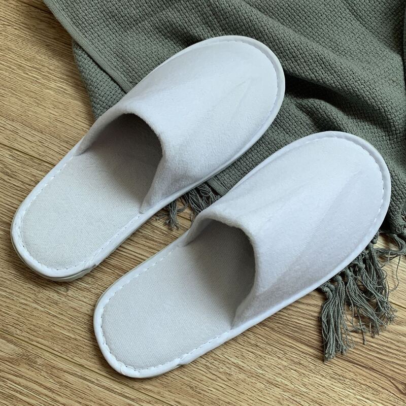 Disposable slippers boutique B & B five-star Hotel Hotel dense velvet slippers for guests home non-slip wholesale