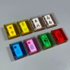 8 transparent flip books + printed copies set, brown back cover