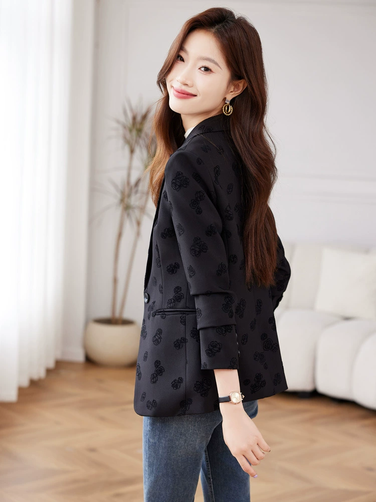 Set, classic suit jacket for work, high-quality style