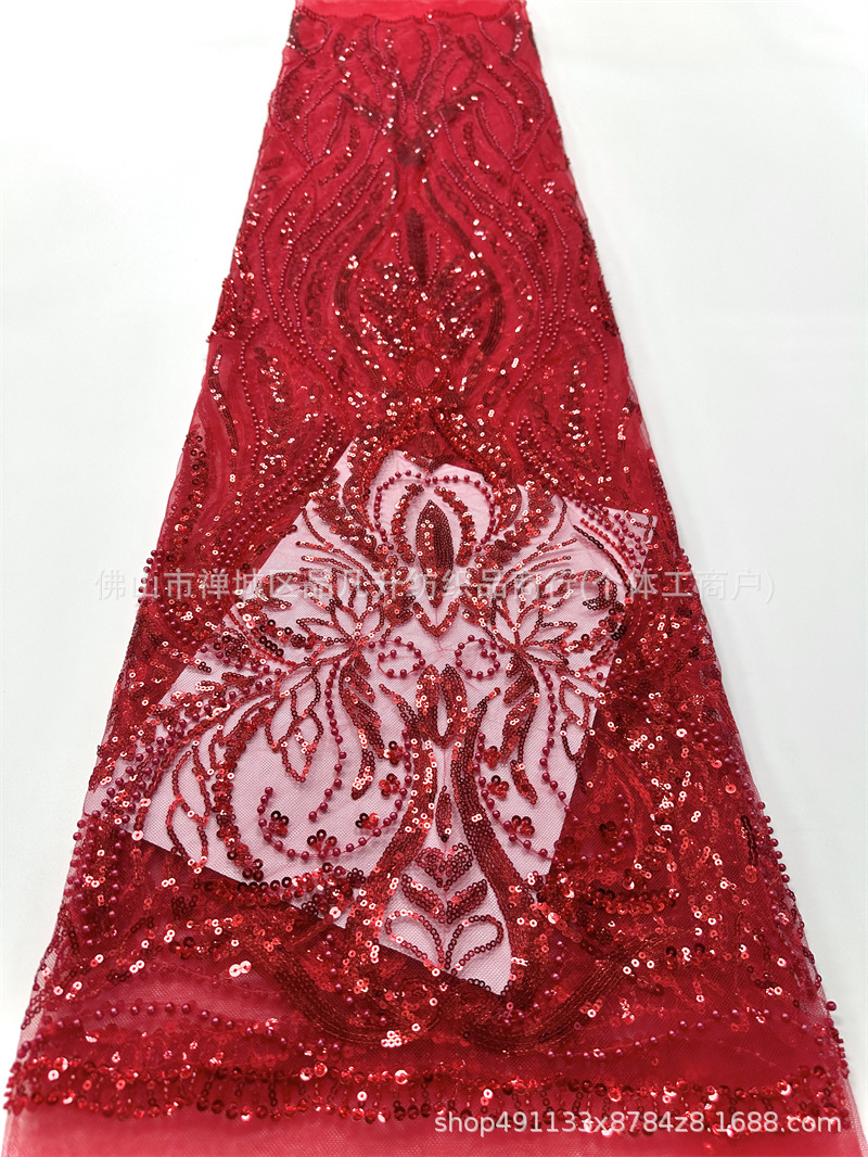 Fabricantes de moda estereoscópica vestido de mano de perlas tubo tejido bordado europeo y americano sexy tejido bordado al por mayor image 7