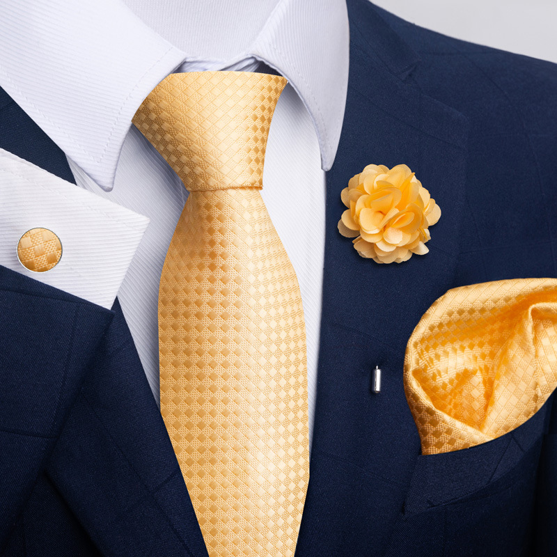 135g Weight Square Scarf, Cufflinks, Tie Classification Polyester Yarn Material Geometric, Stripe, Cashew Nuts Pattern All Seasons Season Men's Gender Commute Style Commute Geometric Stripe Cashew Nuts Polyester Yarn Men's Square Scarf Cufflinks Tie 49