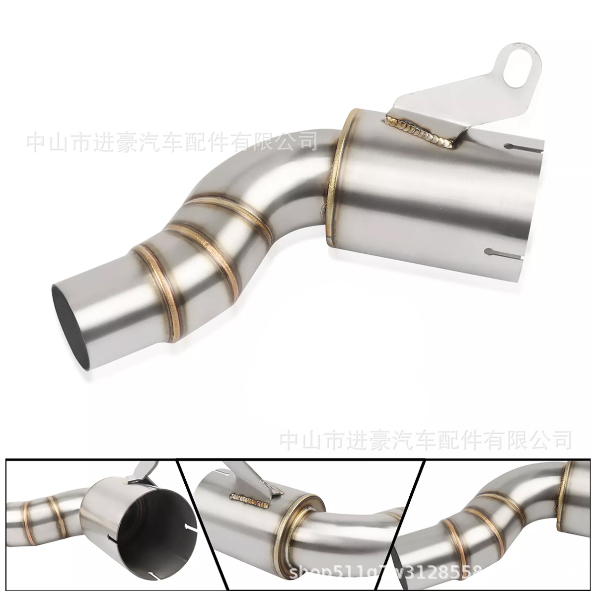 Suitable for Motorcycle Modification Kym Duke 390Adv Modified Exhaust Pipe Stainless Steel Middle Section Factory Direct