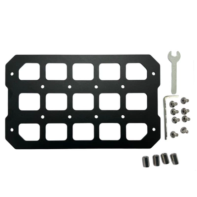 Suitable for Motorcycle Tail Boxes, Molle Tactical Protective Hanging Board, Honda Universal Rear Trunk Module Storage Hanging Board (Motorcycle trunk) - 1-piece-aluminum-alloy-tail-box-molle-plate