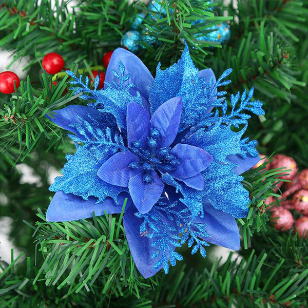 Christmas decoration gold powder flower rattan flower ring…