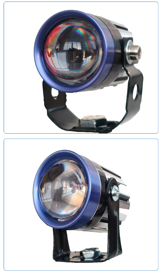 Wholesale cross-border motorcycle and electric vehicle ultra-bright LED high-intensity lights 12v-80v external strobe headlights new laser model