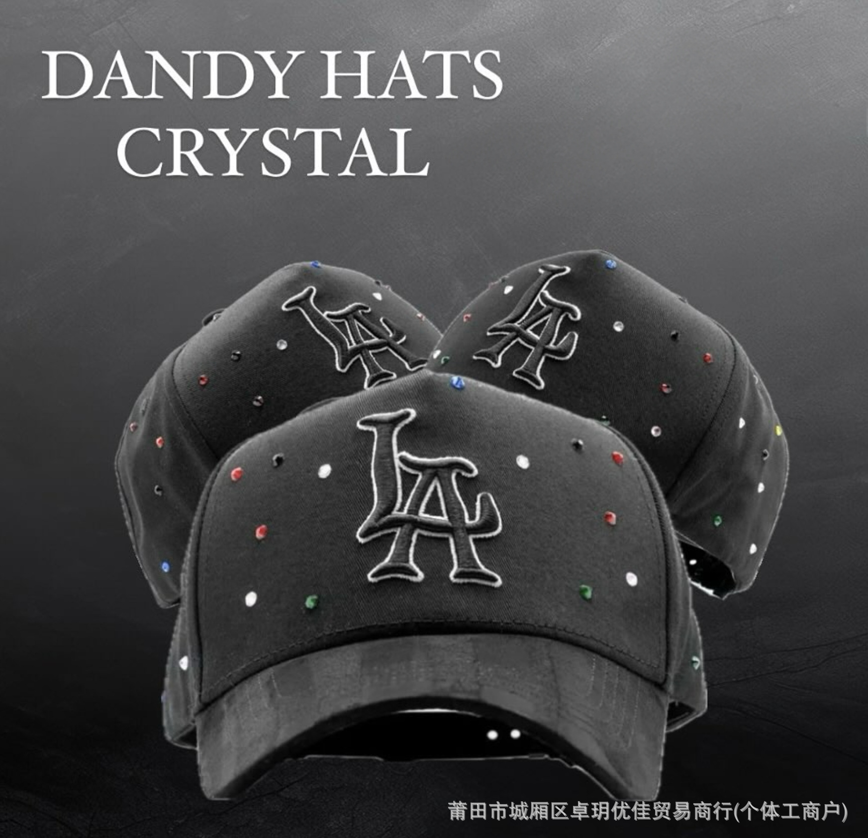 Nuevo sombrero de béisbol DANDY sombrero de letras punzadas sombrero de ajuste sombrero de moda sombrero D - 9