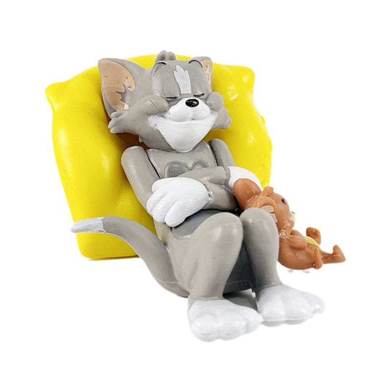 Кот и мышь Sweet Dreamland ручная поделка украшение в лежащей позе Tom & Jerry сладкие друзья, украшение для авто, слепой бокс игрушки