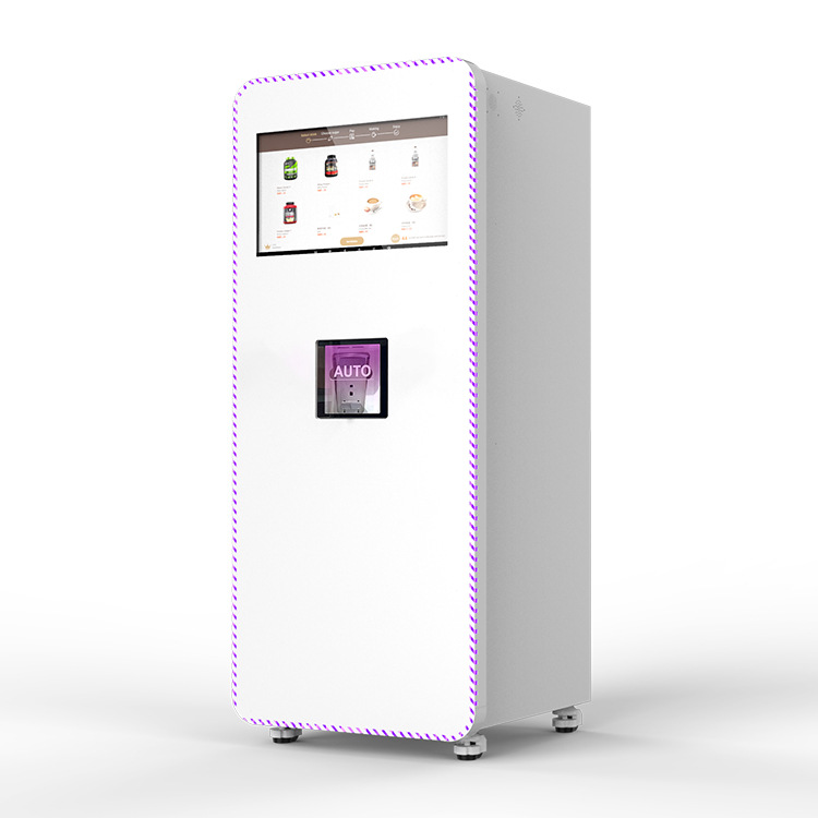 El polvo de proteína de autoservicio para el gimnasio está completamente mezclado, las bebidas de limpieza automática son ricas y variadas