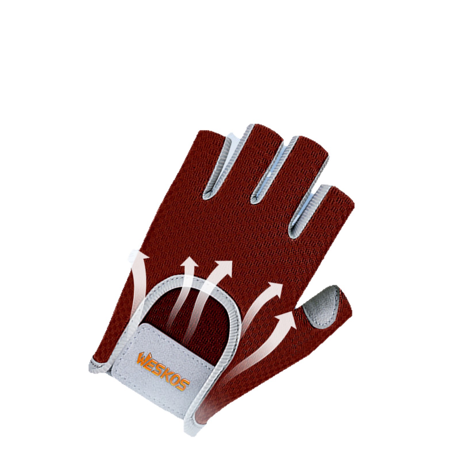 Handschoenen met halve vingers voor dames en heren, fitnesshandschoenen, antislip, gedempt, slijtvast, anti-eelt, voor outdoor bergsporten_voghion.com