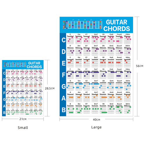Wholesale folk acoustic and electric guitar chord tabs, paper guitar chord fingering charts, guitar fingering practice charts