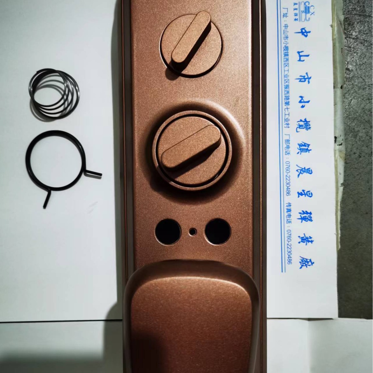 厂家直销上执手锁修复弹簧门把手防盗门把手房门锁通用型配件