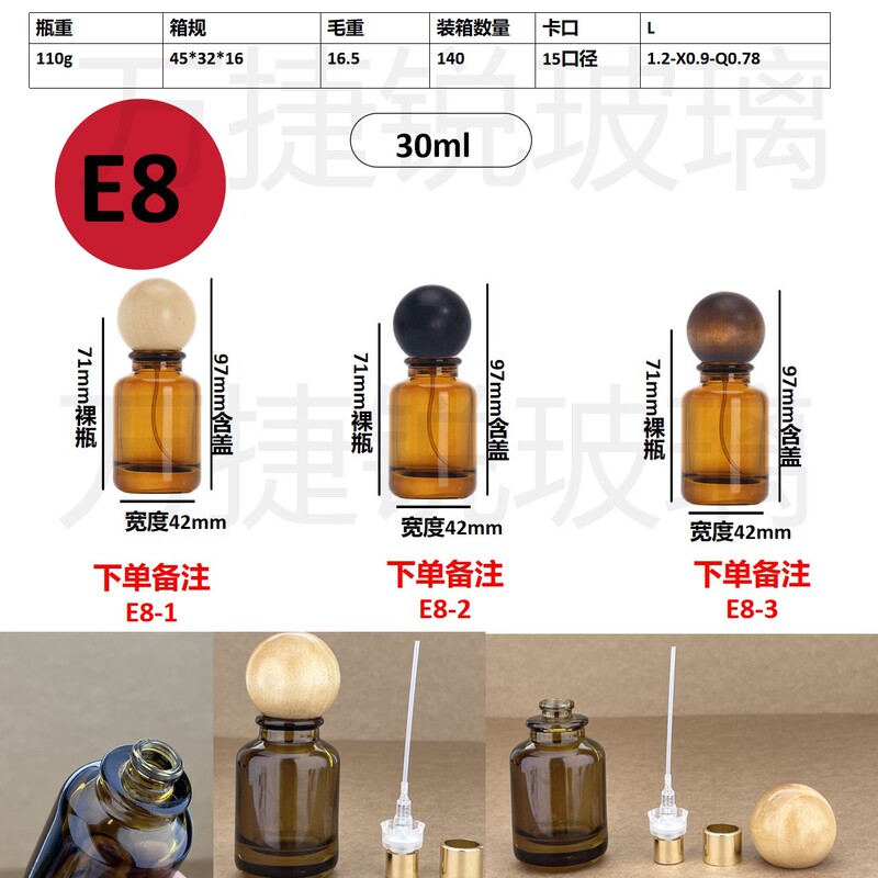 スポット卸売り20ml 30mlセットのネジ口香水分注ガラス瓶携帯スプレー分注瓶|undefined