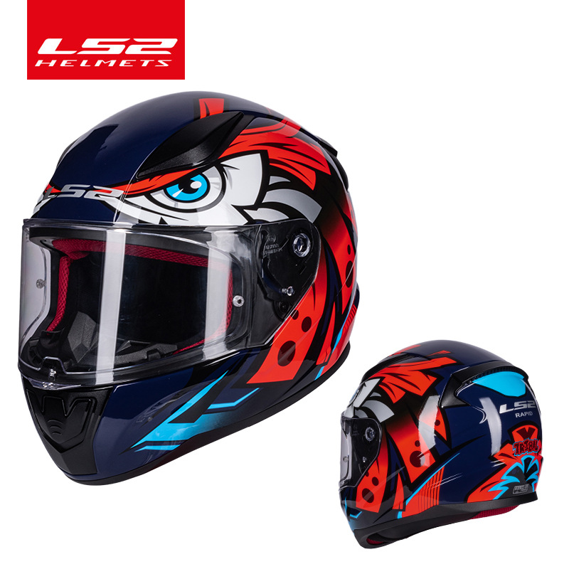 LS2 casco motocicleta casco completo unisex Four Seasons universal casco completo carding Racing running casco más tamaño casco FF353