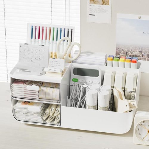 Storage box, desk drawer, student desk, pen holder, workstation, stationery organizer, office desk accessory shelf