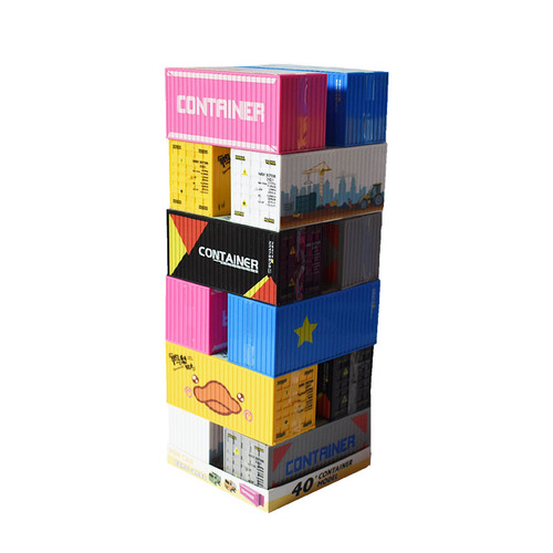 Children's toy container alloy pull-along car Mini blind box car model small decoration