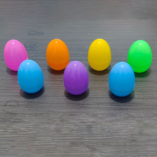 Cross-Border Easter One-Piece Open Eggshell Plastic Gashapon Eggshell 4*6cm Eggshell Plastic Eggshell