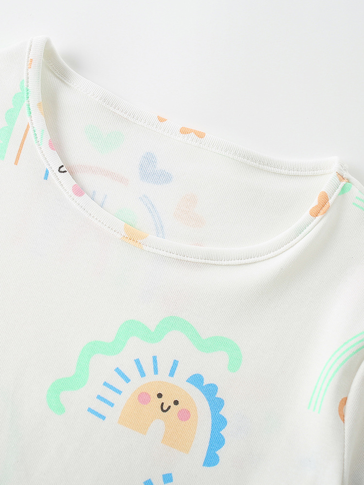 Malwee transfronterizo verano nuevo dibujos animados impresión camiseta infantil niñas y niñas manga corta suelta transpirable chaqueta de ropa de niñas