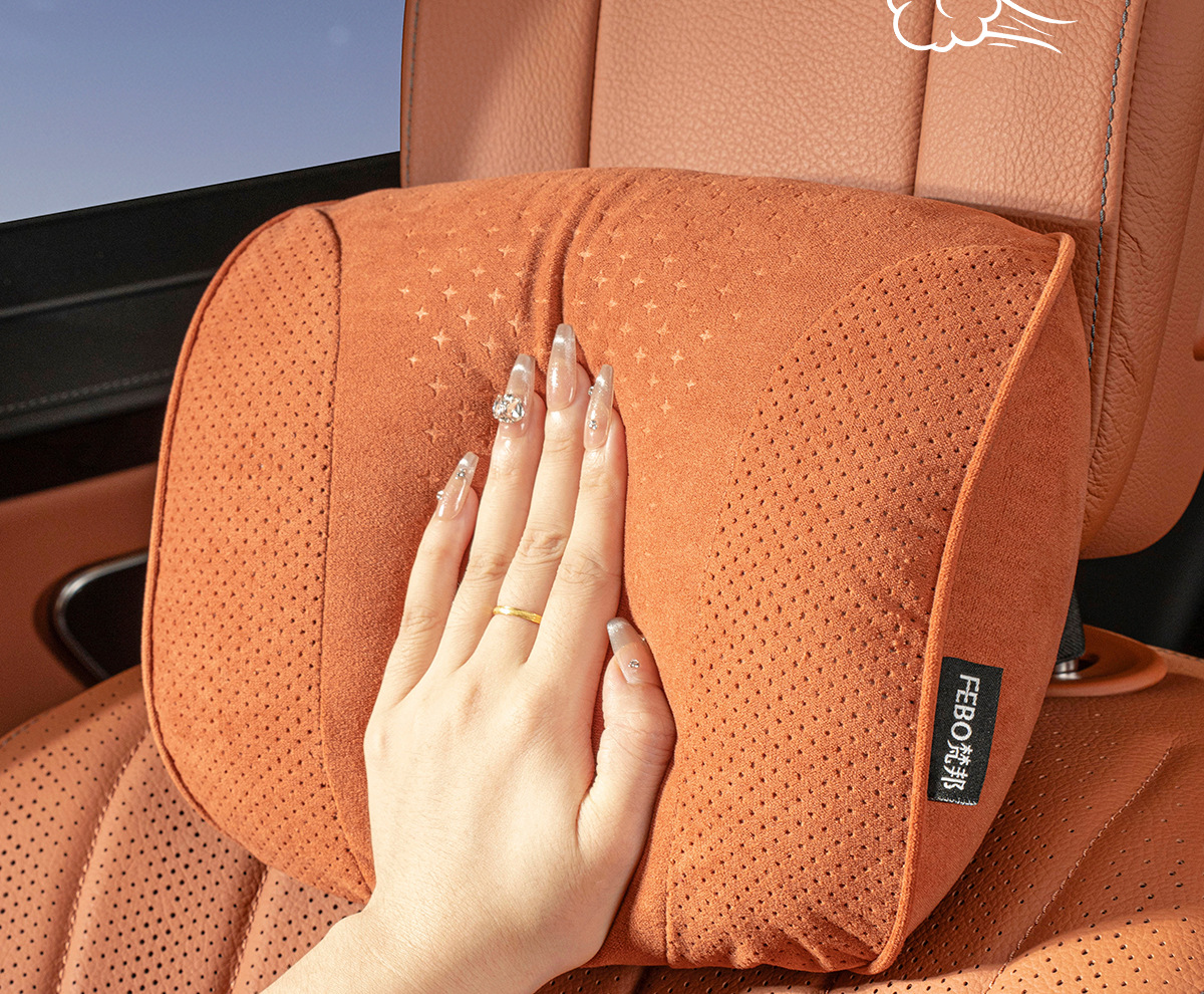 Car Headrest and Lumbar Support, Car Cushion and Neck Pillow, Suitable for Maybach, Mercedes-Benz, Toyota, Honda and General Car Pillows