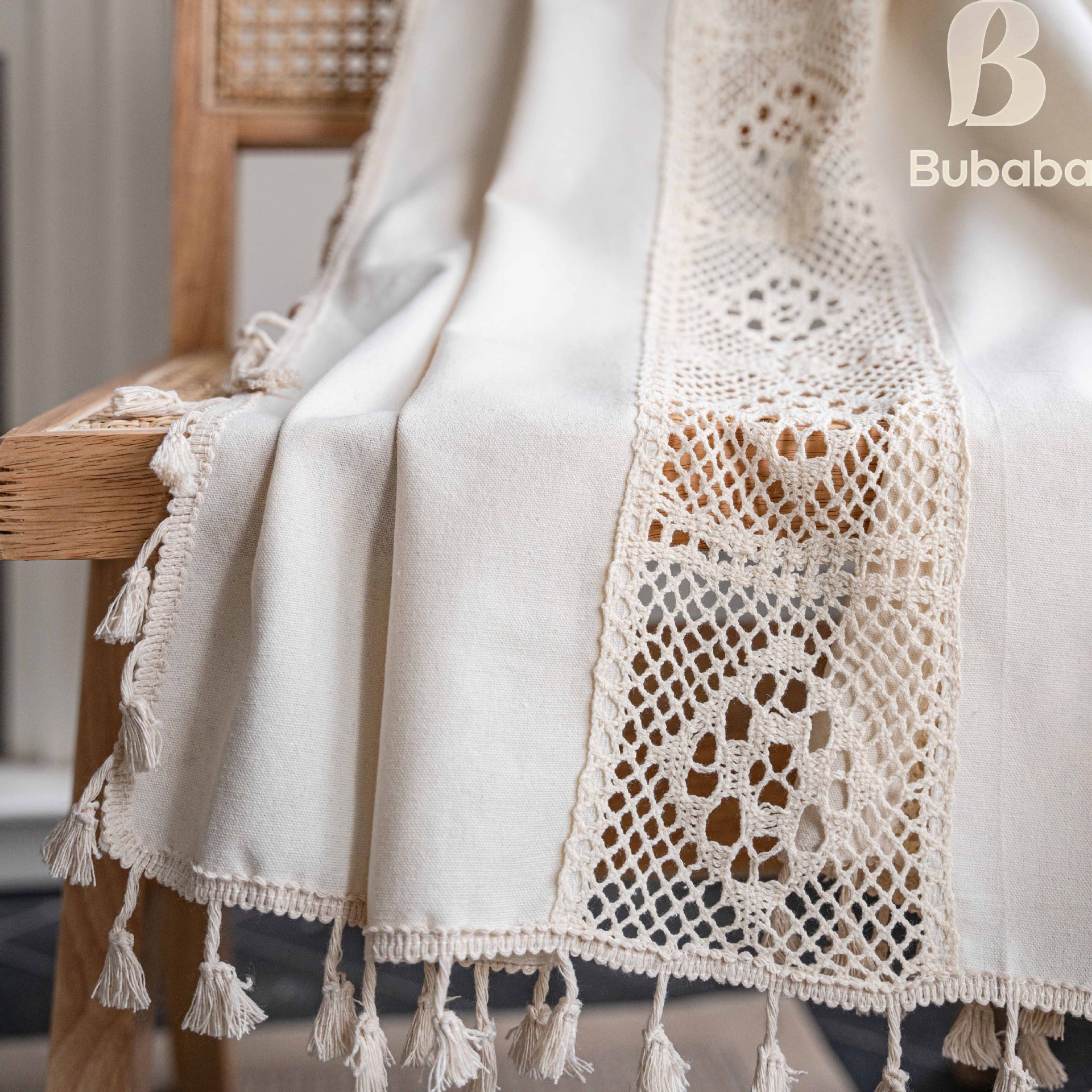 Crochet Patchwork Short Curtain For Kitchen And Bay Window_voghion.com
