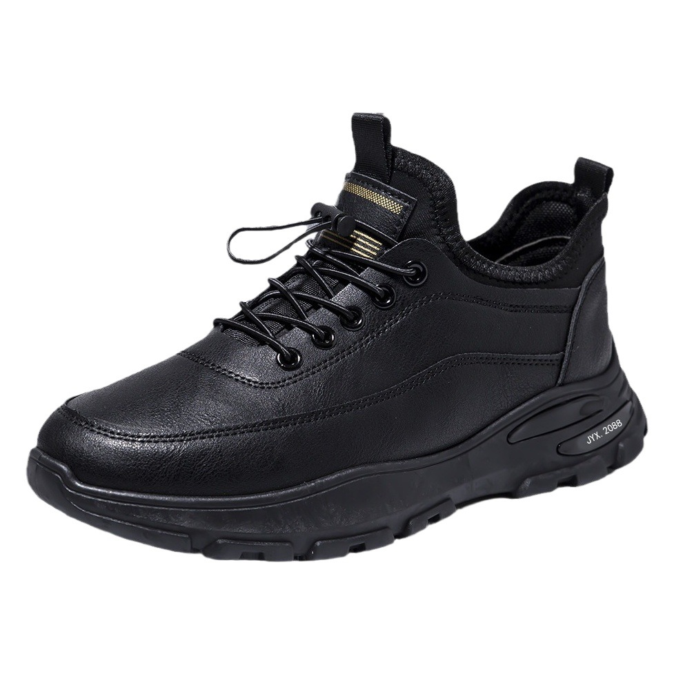 Zapatos de cuero de los hombres de talla grande transfronteriza zapatilla de deporte de los hombres de otoño e invierno de algodón acolchado overoles zapatos de todos los partidos zapatos de cuero casuales zapatos de los hombres