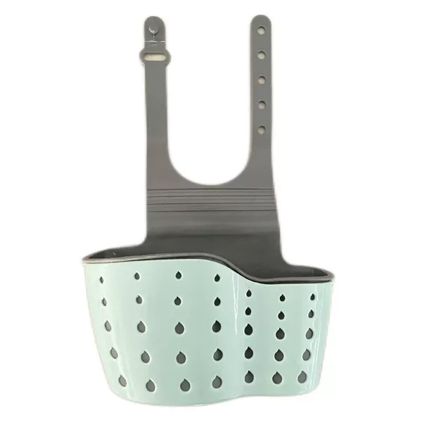 Kitchen Utensils Double-Layer Sink Drain Hanging Bag Storage Rack Sponge Sink Storage Supplies Hanging Basket Drain Rack