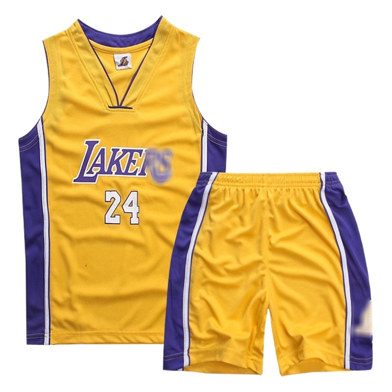 Children's Basketball Suit Lakers James Kobe Curry 61 Children's Primary and Secondary School Performance Suit Foreign Trade Wholesale
