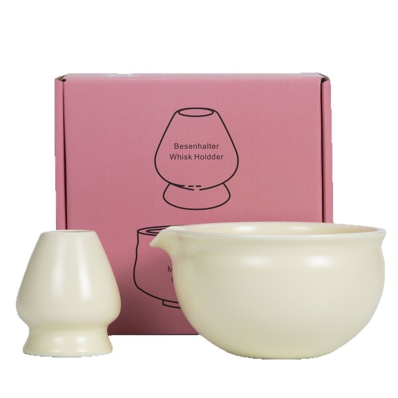 抹茶茶器2点セット日本式陶磁抹茶茶碗天然抹茶粒カラーボックスギフトボックス茶道|undefined