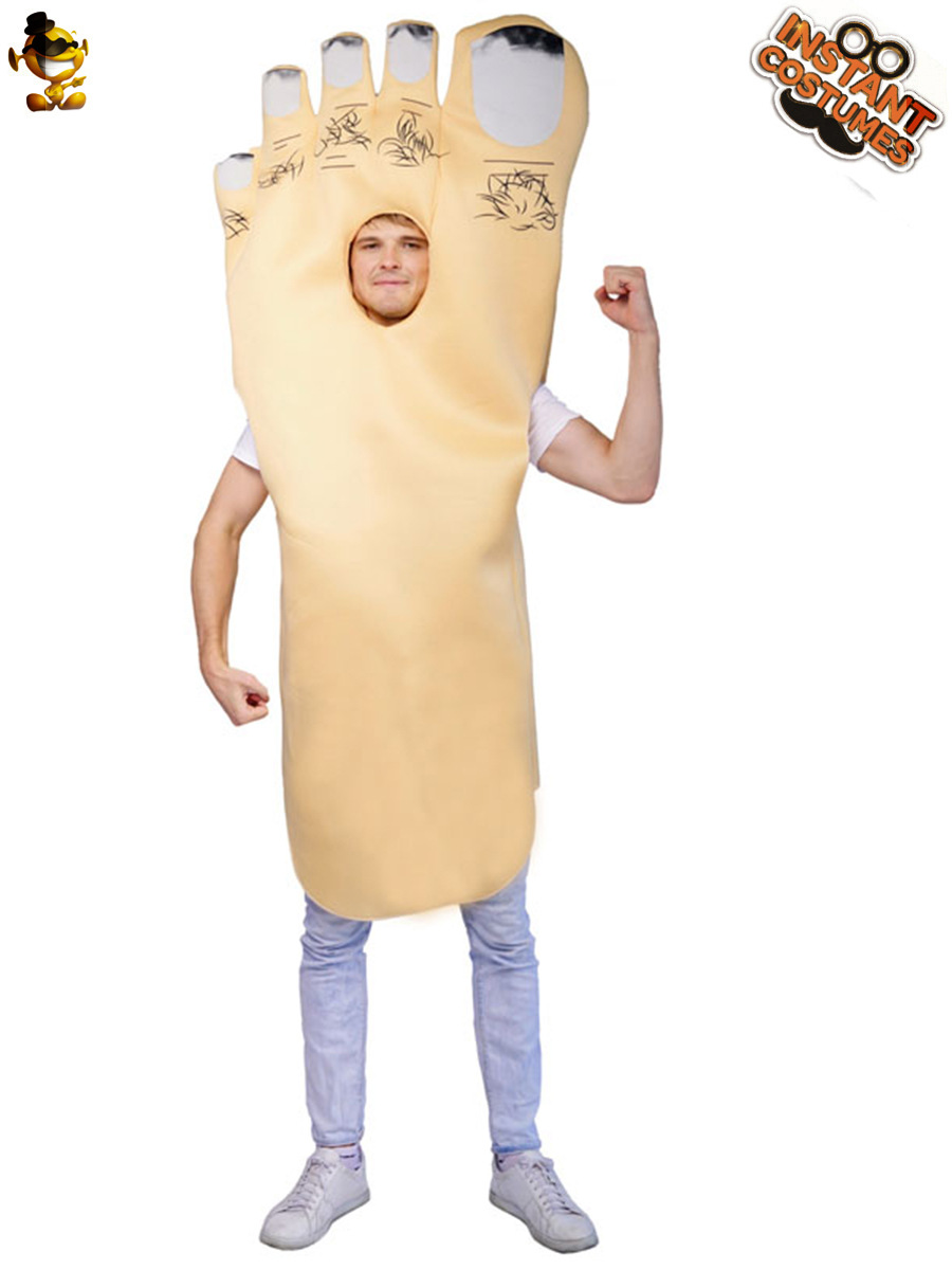 De Halloween pareja Pies Grandes mono apoyos del funcionamiento traje de la mascarada cos jugar ropa fiesta