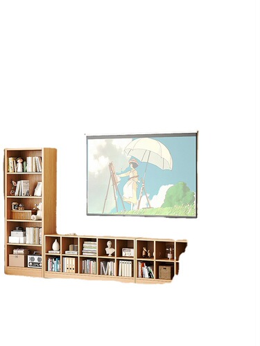 Plaid bookcase floor-standing storage rack living room free combination multi-layer storage storage low cabinet home bookshelf