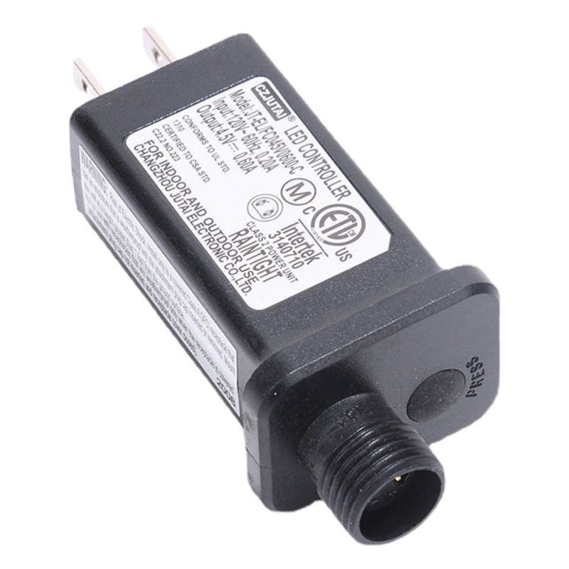 Открытый низковольтный водонепроницаемый источник питания 8 функций мигает 5V24V европейский и американский датчик светодиодный праздничный свет декоративный фонарь адаптер