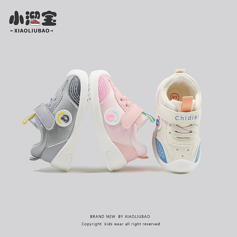 Caidiai 1-2-3 года детская непромокаемая кожаная обувь для малышей, нескользящая Мягкая подошва, мужская и женская детская спортивная обувь, оптовая продажа с фабрики