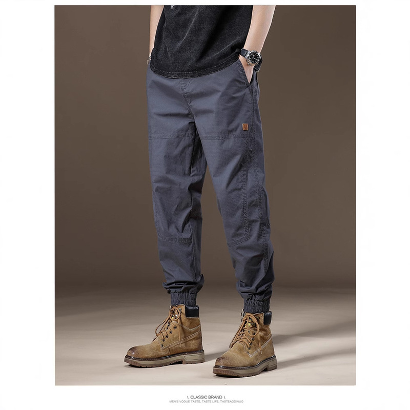 Spring and Summer American Workwear Leggings Thin Fashion Trendy Loose High-Quality Casual Leggings Harem Pants