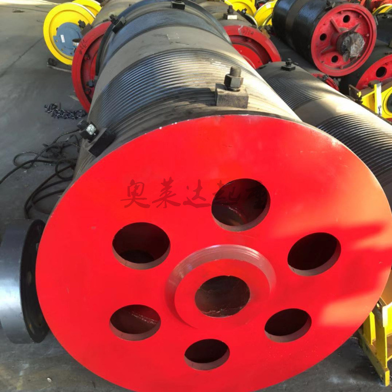 φ650*2200钢丝绳卷筒组Q345B钢板卷制卷筒主副钩提升滚筒