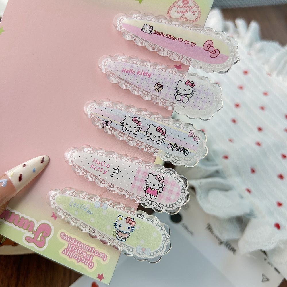 Cute cartoon Japanese hairgrip drop-shaped