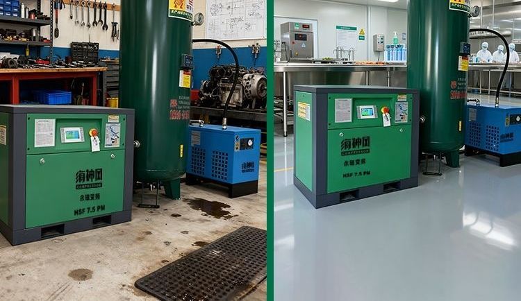 Brand screw air compressor, permanent magnet variable frequency 7.5/11/15/22/37kw air compressor, industrial grade wholesale