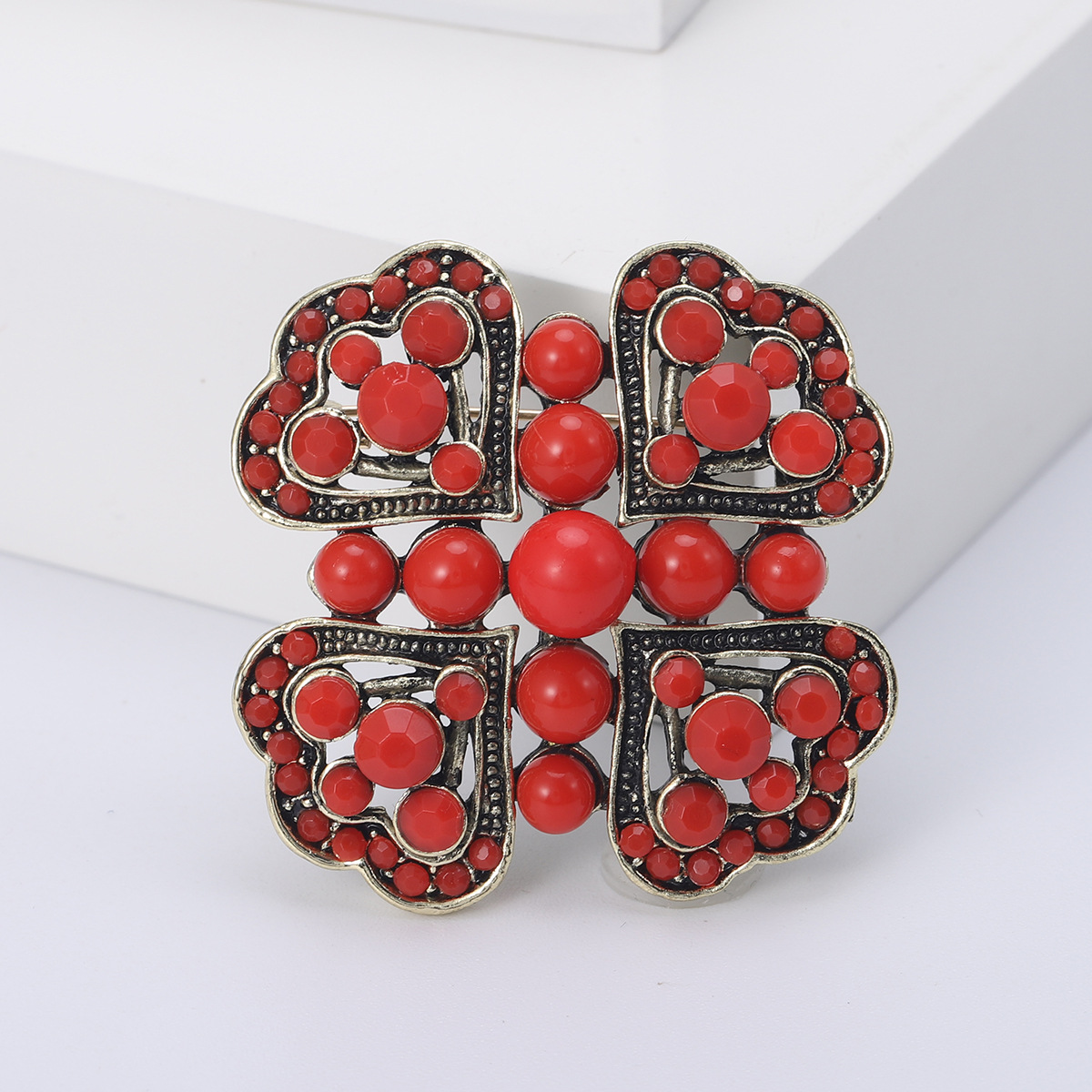 Alloy Material Basic Pin Flower Alloy Women's Brooches