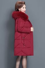 中老年冬装棉衣女中长款妈妈装羽绒棉服200斤加大码中年棉袄外套