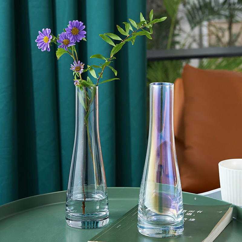 Light luxury Nordic ins simple small vase glass transparent…
