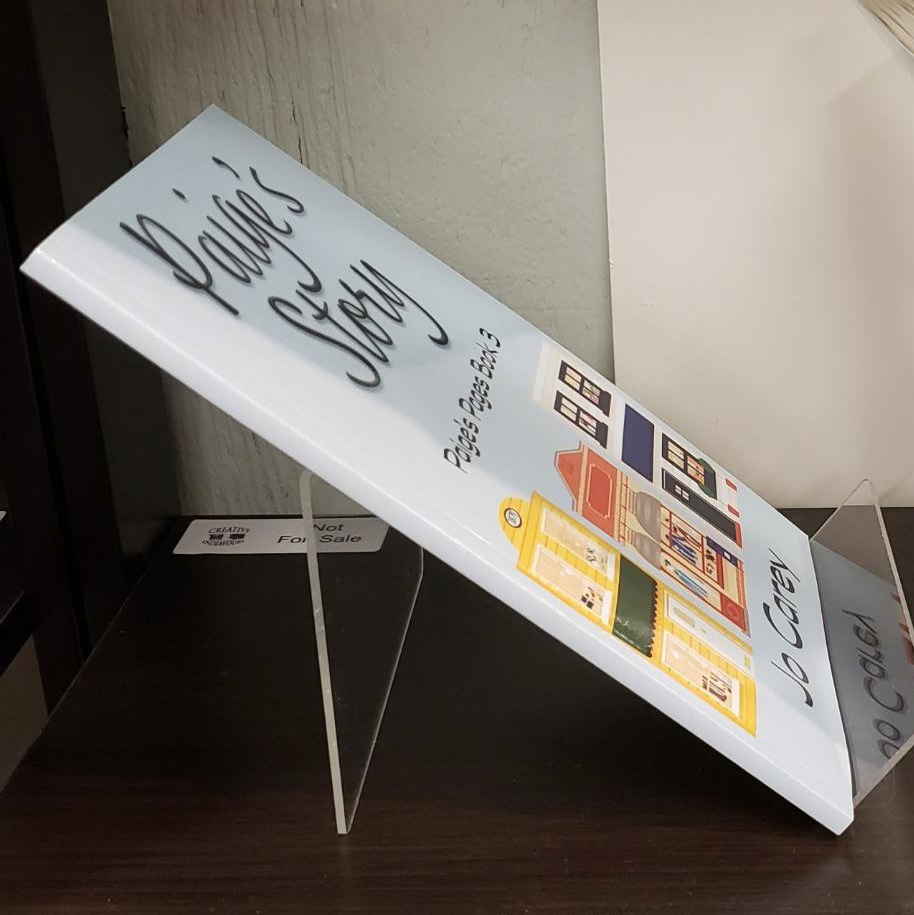 Soporte de exhibición transparente acrílico transfronterizo soporte de álbum de fotos soporte de exhibición del producto soporte de muestra producto soporte de exhibición oblicua