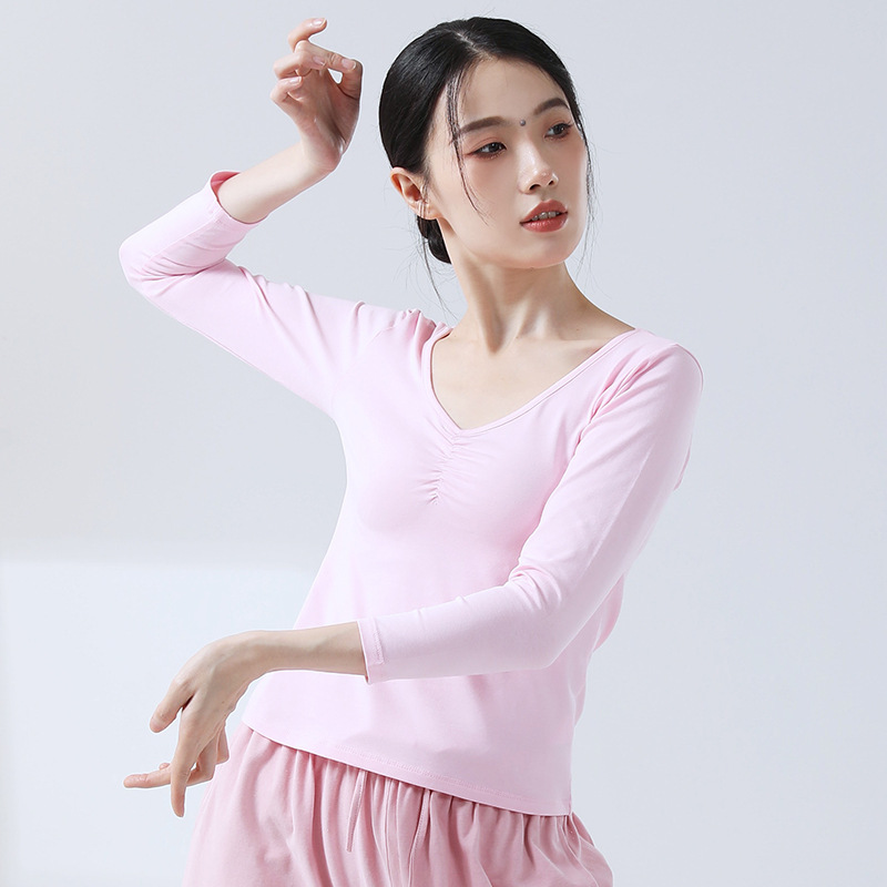 ダンスウェア 練習着 女性用 新作トップス モダンダンス 大人用 芸術試験 ヨガウェア ダンサー用 日常着 半袖|undefined
