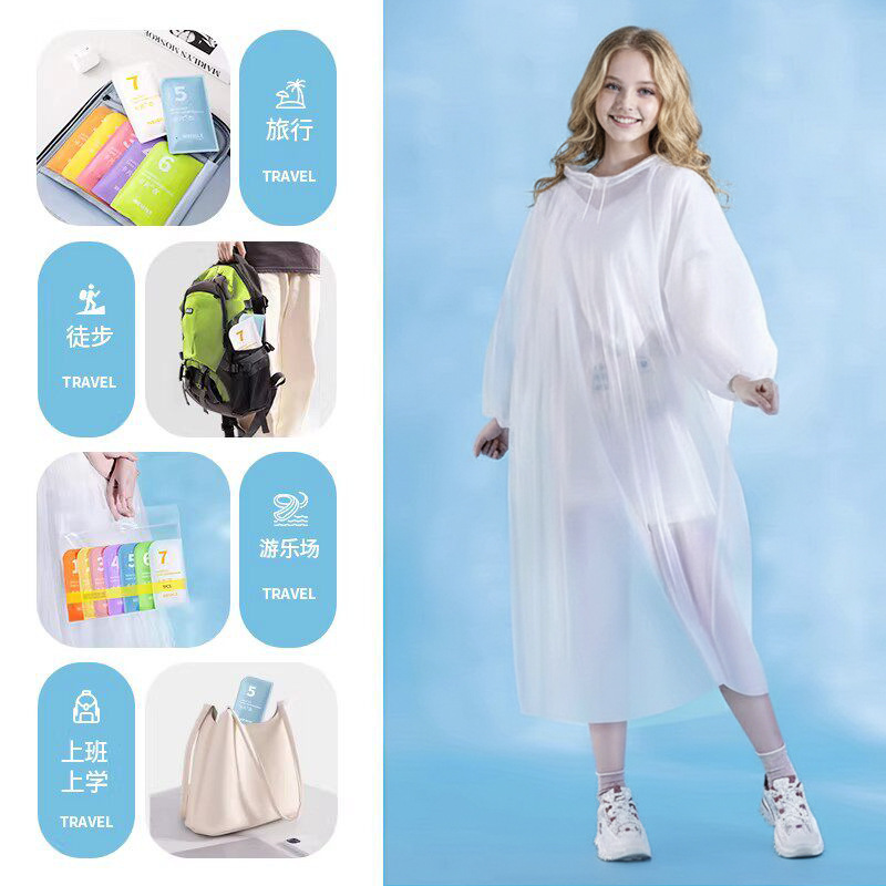 Disposable Raincoat for Outdoor Hiking and Trekking, Portable, Thickened, Affordable, Full-Body Rain Protection, Not Wet-Proof, Wholesale Disposable Raincoat for Outdoor Hiking and Trekking, Portable, Thickened, Affordable, Full-Body Rain Protection, Not Wet-Proof, Wholesale