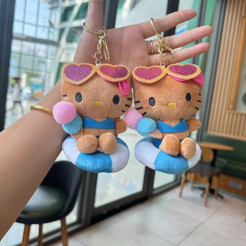 漫画アニメネット有名人同風KT猫大集合シリーズキーホルダー、女の子用バックパック飾り卸売|undefined