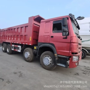 Cross-border factory exports HOWO front four rear eight 12-wheel 430 horsepower dump truck, Sinotruk HOWO engineering self-loading truck