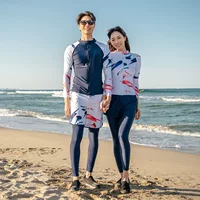 Новый мужской и женский костюм с длинными рукавами, купальники, оптовая продажа, модное спортивное издание, тонкий консервативный гидрокостюм с покрытием живота