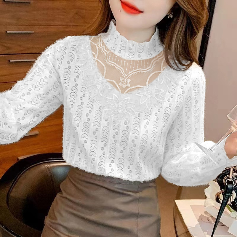 New Autumn Shirts for Women, Versatile and Stylish Base Shirts, Fashionable Lace Shirts That Make You Look Slimmer and Younger New Autumn Shirts for Women, Versatile and Stylish Base Shirts, Fashionable Lace Shirts That Make You Look Slimmer and Younger