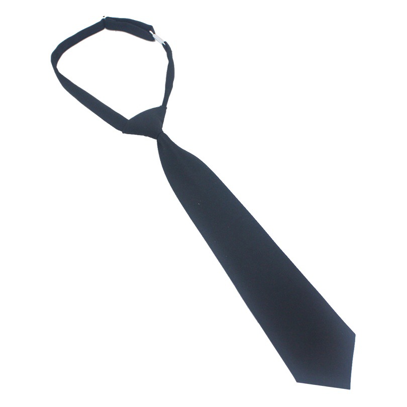 Fabricante en stock color sólido lazo libre 7cm estilo coreano moda casual JK uniforme negro corbata para las mujeres se puede personalizar