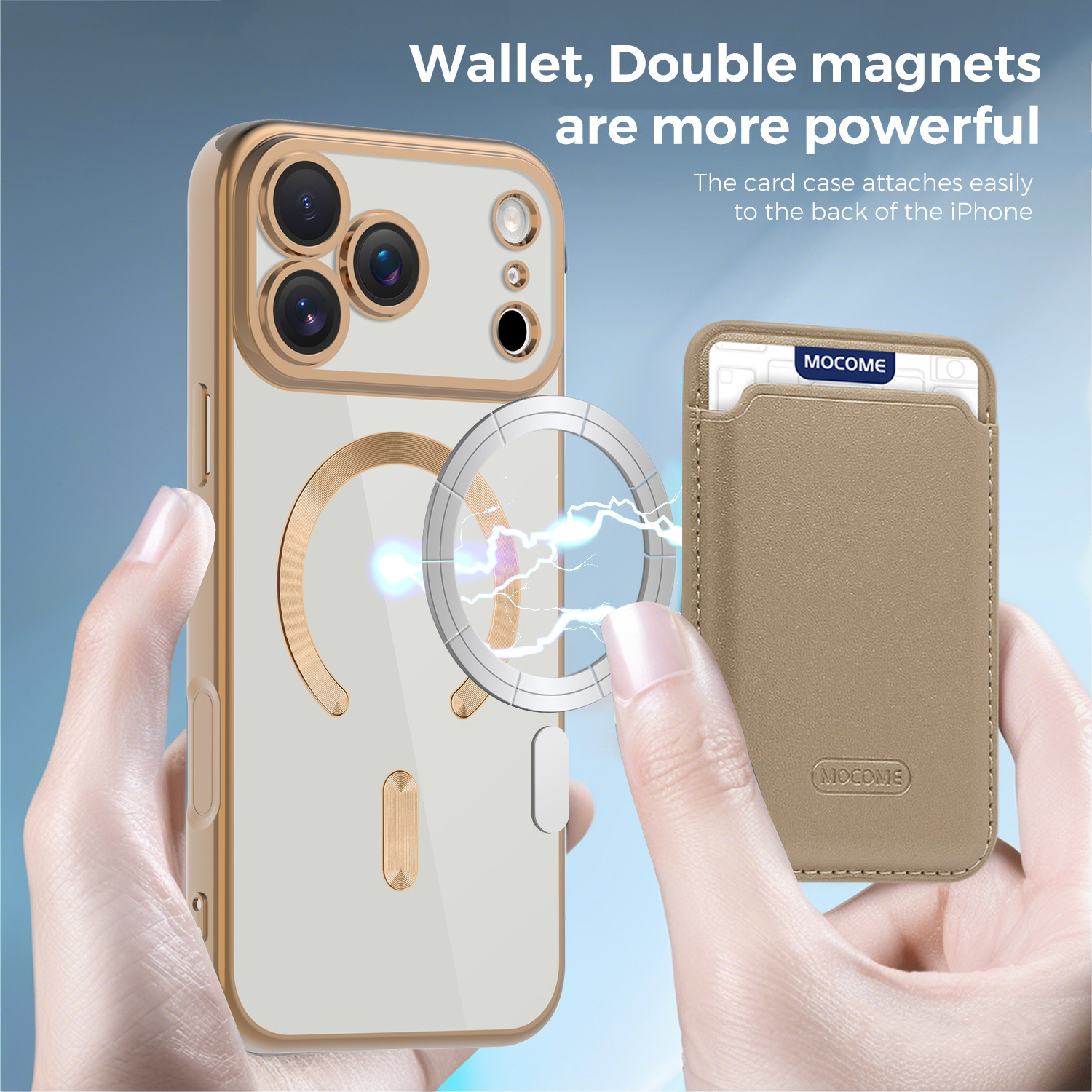 Neue magnetische Hülle im CD-Design mit Kartenhalter für iPhone 17 Pro Max, stoßfeste Hülle für alle iPhone-Serien_voghion.com