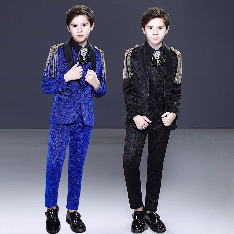 Children's classic suit, flower boy costume, piano performance costume